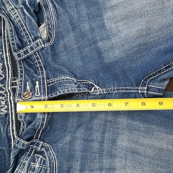 #V - Wallflower Authentic Denim Sz 7 Bootcut Mid Washed Jeans - Picture 3 of 13